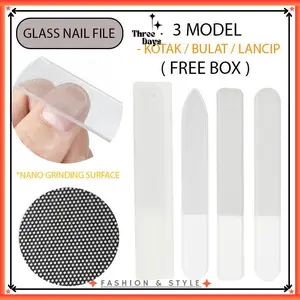 TD - PLUS BOX - PENGKILAP KIKIR KUKU NANO GLASS / PENGIKIR KUKU CANTIK NANO GLASS / BUFFER KUKU / KIKIR KUKU