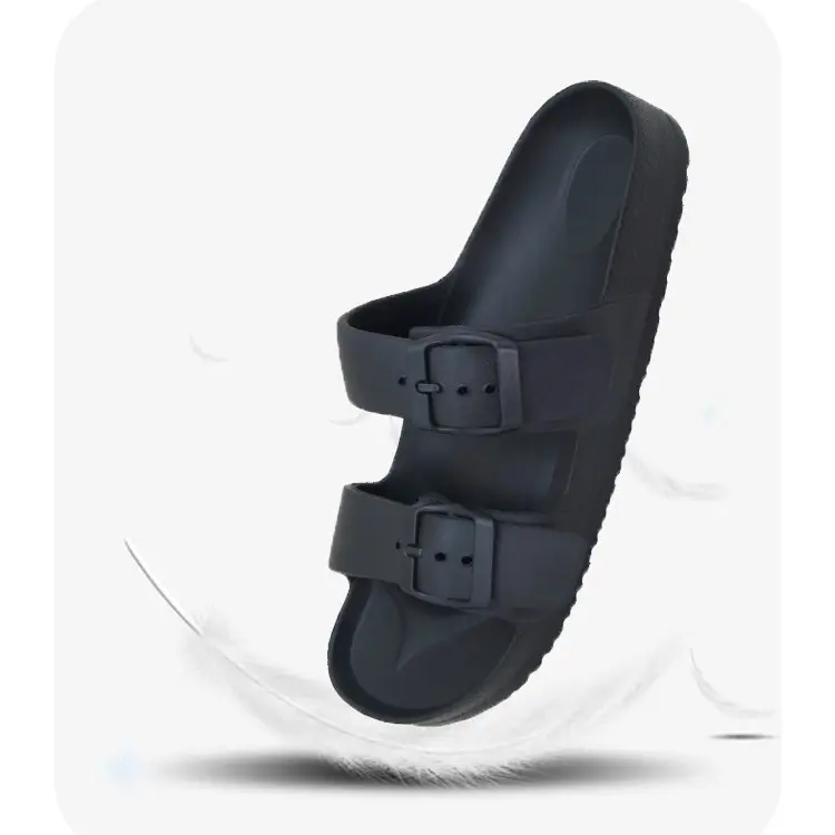 Men and Women Simple One-Word Slippers Eva Sandals Soft and Comfortable Home Outdoor Wear plus Size Boken Arch