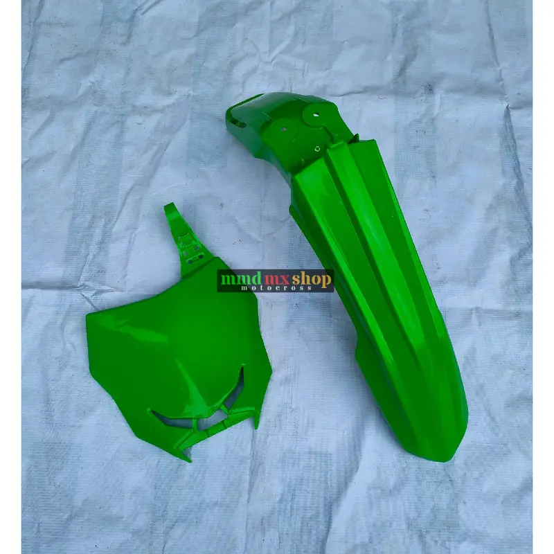 Spakbor depan rmz 450 dan Papan nomor rmz 450 set Supermoto Crf 150 l Klx bf Dtracker new 8