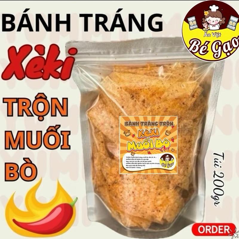   MUSTRY  Bánh Tráng Trộn KÈXI MUỐI BÒ - BEGAO Ăn Vặt Snack Cay 