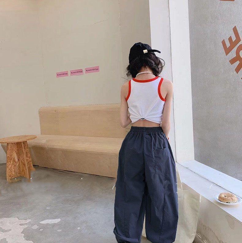 Product Introduction of Stylish Girls' Wide-Leg Cargo Pants - Ultra Comfy, Loose Fit, Perfect for Spring & Summer, Casual Outdoor Activities, Travel, and Daily Wear 4