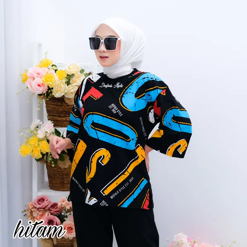 [JUMBO TERBARU] SETELAN WANITA VIRAL BAHAN KAOS COMBAD ONE SET KEKINIAN 2023 BY DEEFALO 5