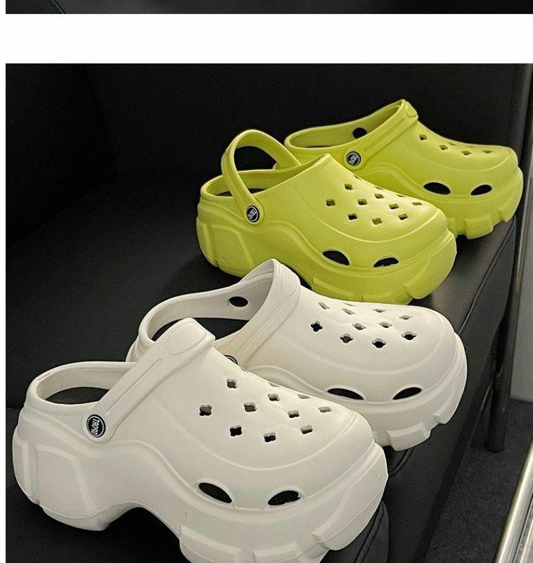 Product Introduction of Platform Coros Shoes 2025 New Women's Summer Outdoor Wear 2025 New Platform Height Increasing Beach Closed Toe Sandals 7