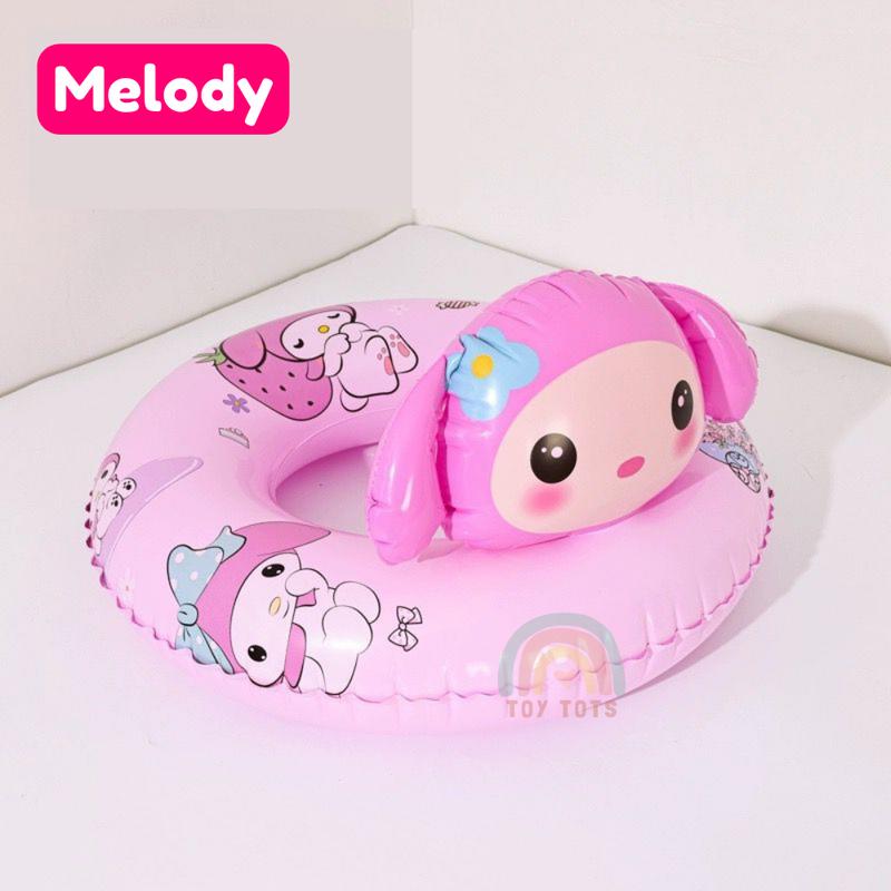 Product Introduction of Pelampung Renang Kanak-kanak, PELAMPUNG BUDAK, Rekaan Kuromi & Melody, Cincin Renang Kanak-kanak Kembung Sanrio, Mainan Pelampung Renang Kanak-kanak, ToyTots, Mainan 3
