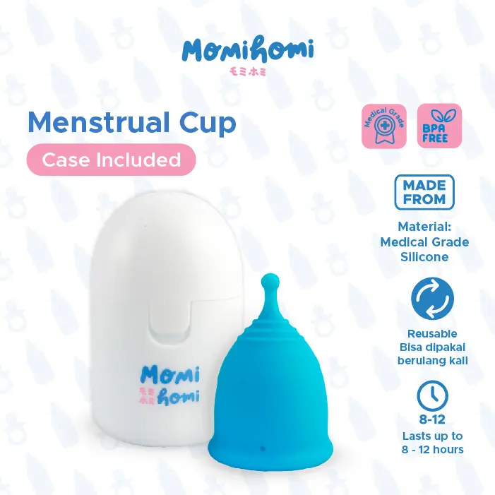 Momi Homi S03 Girls Menstrual Cup Pengganti Pembalut Wanita Silikon Reusable Silicone Grade 1