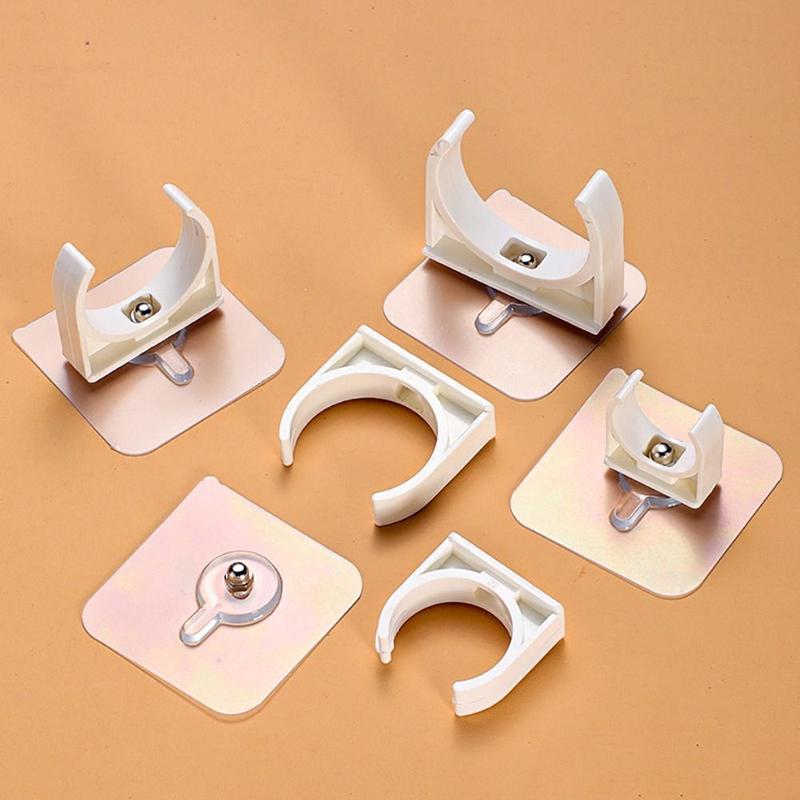 Product Introduction of 1/5Pcs New Punch-free Self-adhesive Pipe Clamp Garden Irrigation Aquarium Fish Tank Water Tube Holder 16/20/25/32/40/50mm Watering Adapter Tube Clip Connector 18