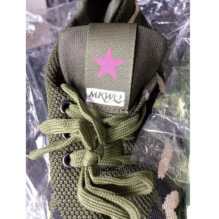 SEP040 (Tanpa Kotak) Sepatu Sneakers Wanita Sport Size 36-41 Sepatu Cewek Warna Army Hijau dan Abu Fashion Casual Simple Olahraga Gym Sepatu Cewek Senam Import Shoes 4