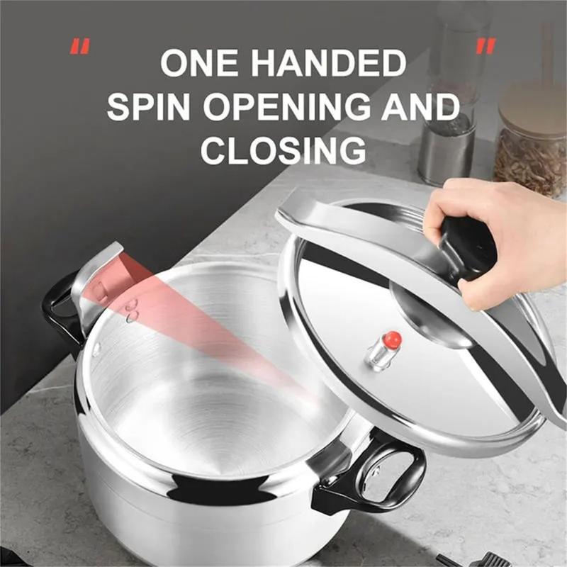 Product Introduction of Multifunctional 2.5-11L High Pressure Cooker Large Capacity Aluminum Saucepan Stew Pot Explosion-Proof Uncoated Kitchen Cooking Tool Resturant 18
