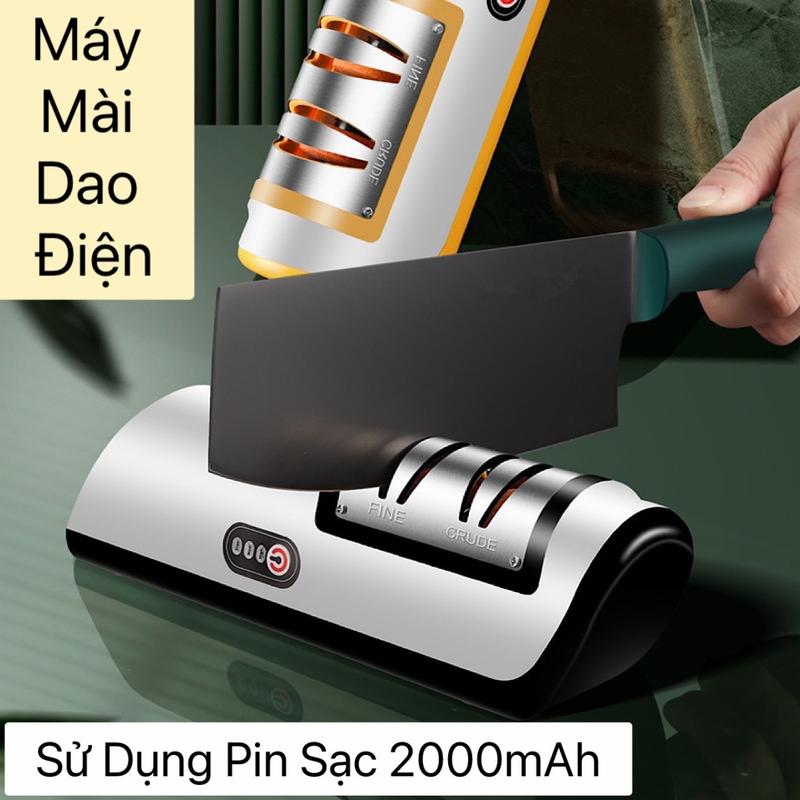 Máy Mài Dao Điện Tự Động Nhỏ Gọn Đa Năng Có Thể Sạc Lại Pin Tích 2000mAh Giúp Sắc Bén Và Nhanh Hơn Dụng Cụ Mài Dao Điện