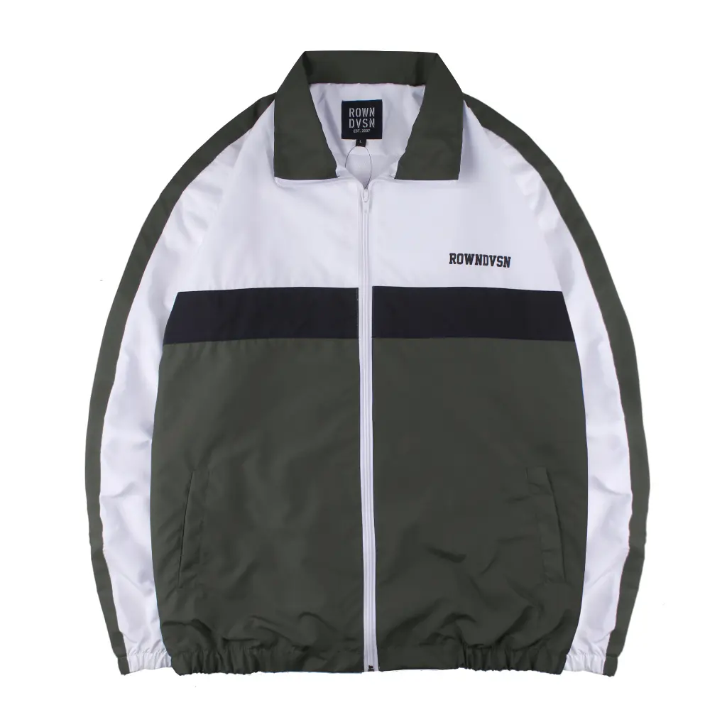 Rown Division Tracksuit Jacket Complex Green Panjang Parasut