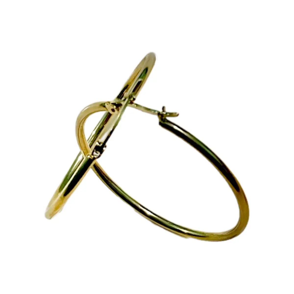 Anting titanium giwang bulat polos
