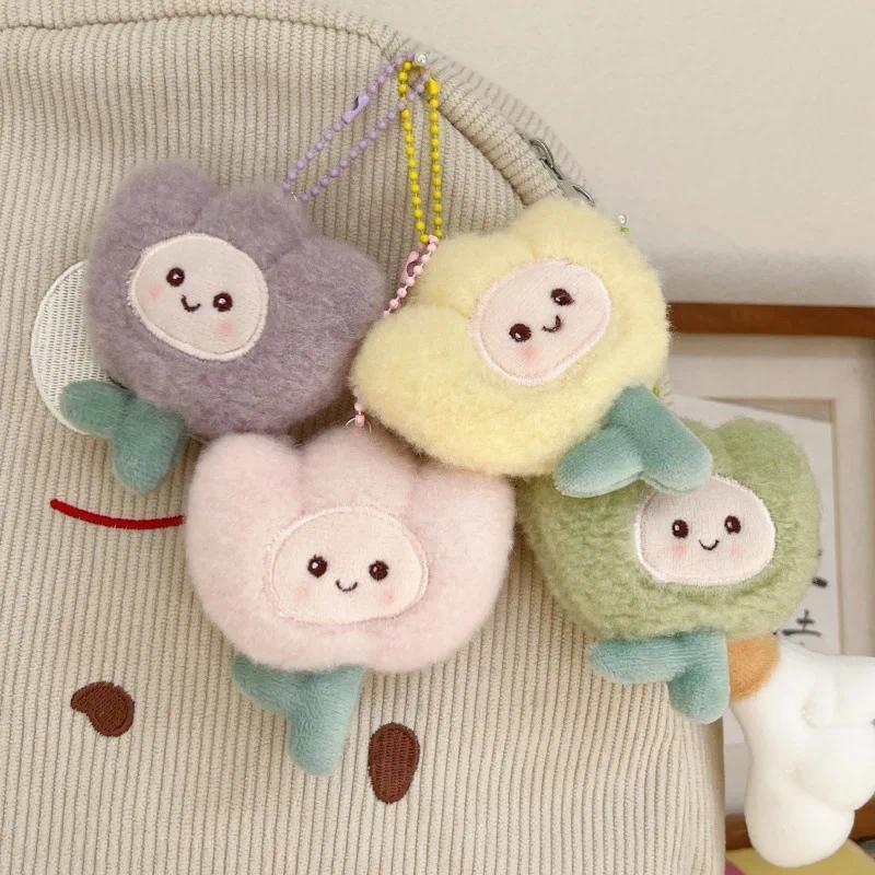 Product Introduction of Plush Keychain Kawaii Cartoon Tulip Soft Stuffed Flower Dolls Bag Pendant Decoration Car Keyring Accessories Bag decoration accessories 18