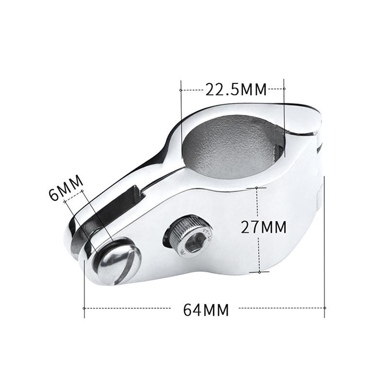 Tay áo bằng thép không gỉ, được đánh bóng gương, được làm bằng thép không gỉ 316, tay áo thân mở, thích hợp cho phần cứng mái hiên du thuyền và hàng hải 8