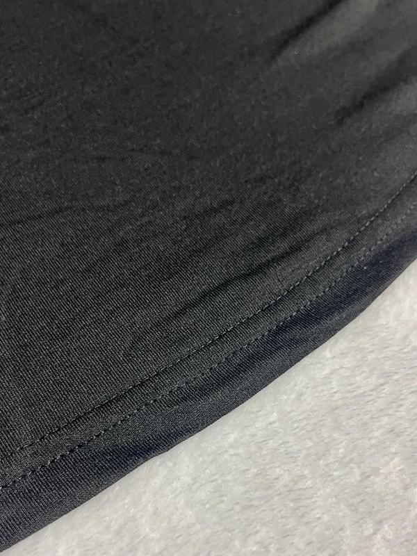 【Plus Size】 Plain Plicated Square Neck Tank Top, Casual Basic Minimalist Comfort Sleeveless Top for Daily Wear, Tank Tops for Women, Lady Plus Clothing for Spring, Womenswear, Summer Clothes 8