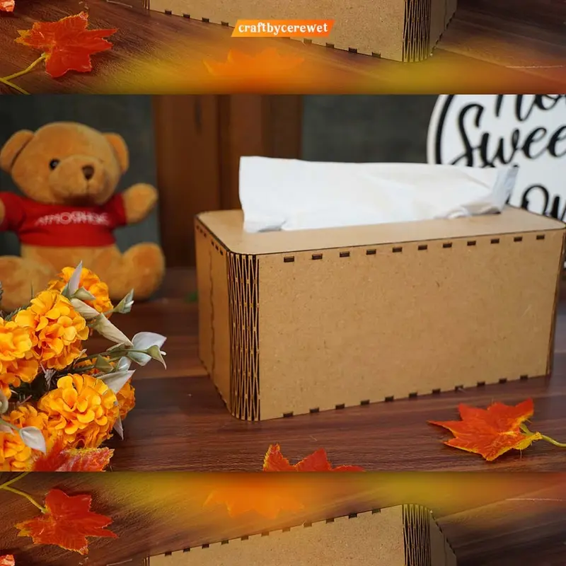 Box / Kotak Tissue  Elegan kayu ( Custom Nama) 5
