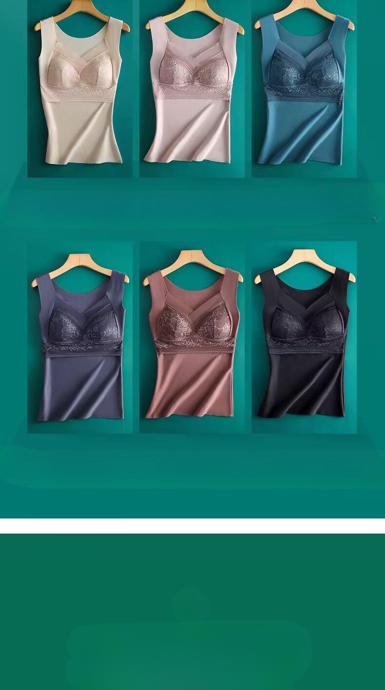 Product Introduction of Áo Vest Giữ Nhiệt Nhung Đức Hai Mặt, Thiết Kế Công Chúa, Dành Cho Nữ, Lớp Nền Không Để Lại Dấu Vết Dày Dặn Bằng Nhung, Thích Hợp Cho Mùa Thu Và Mùa Đông, Đồ Lót Giữ Nhiệt, # BXB11 a o Jacket Chun Top 13