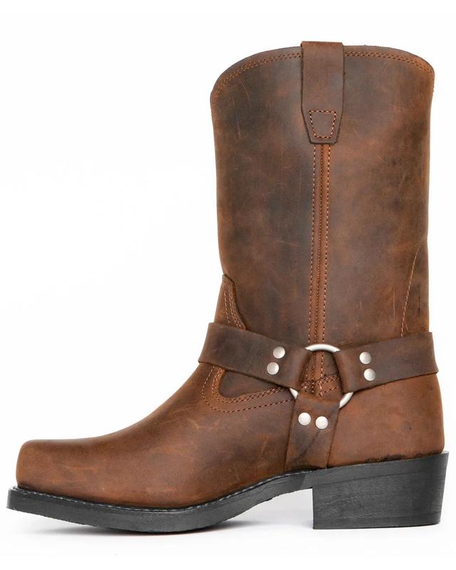 Product Introduction of Retro Cowboy Mid Calf Western Pu Leather Man Slip on Shoes Winter Knight Booties Plus Size 39-48 Zapatos Hombre Chelsea Men 9