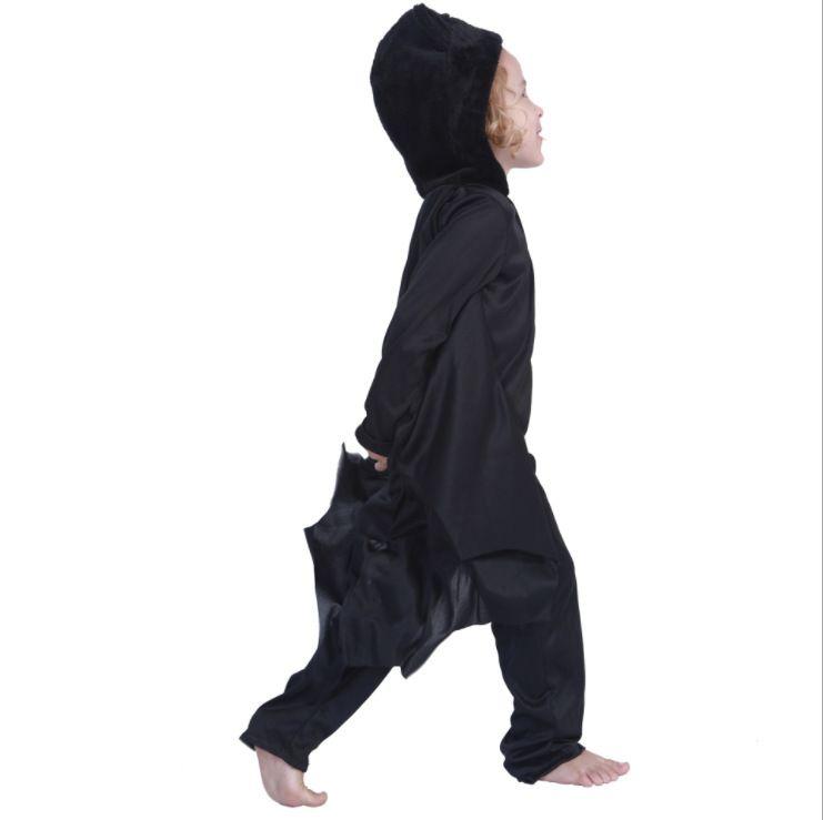 Product Introduction of Kostum Pakaian Model Kelawar Haiwan, Tema Halloween, Uniseks, Jumpsuit Kanak-kanak dan Jubah, Sesuai untuk Pertunjukan Pentas dan Pakaian Persembahan 8