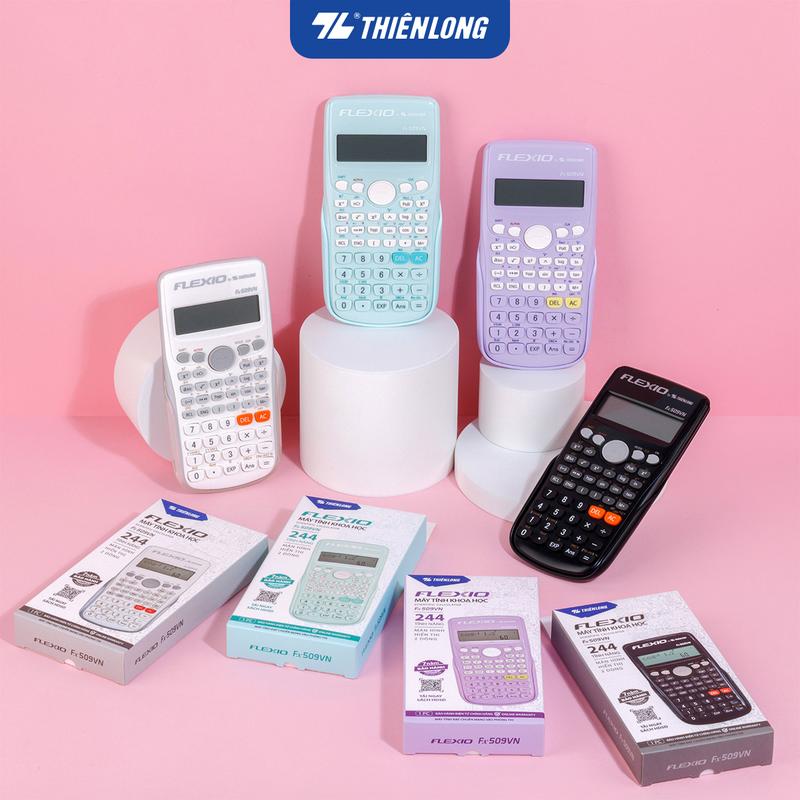 Máy tính khoa học Thiên Long Flexio Fx509VN - Dành cho học sinh có hơn 240 tính năng đạt chuẩn mang vào phòng thi