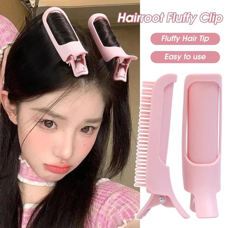 Product Introduction of Fashion Fluffy Hairpin Curling Bangs Clips Hair Roots Volumizing Hair Clips Women Curling Fixed Shape Clips Volume Hair Roller 1