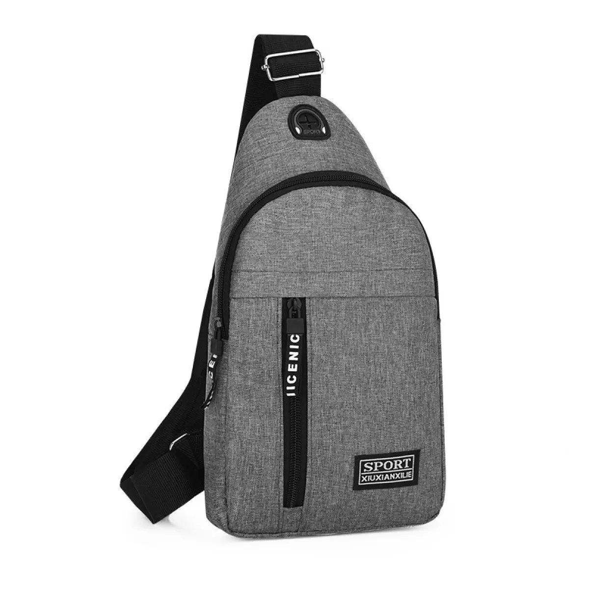 2025 new fashion chest bag men's trend Oxford cloth one-shoulder backpack casual waterproof one-shoulder messenger bag
