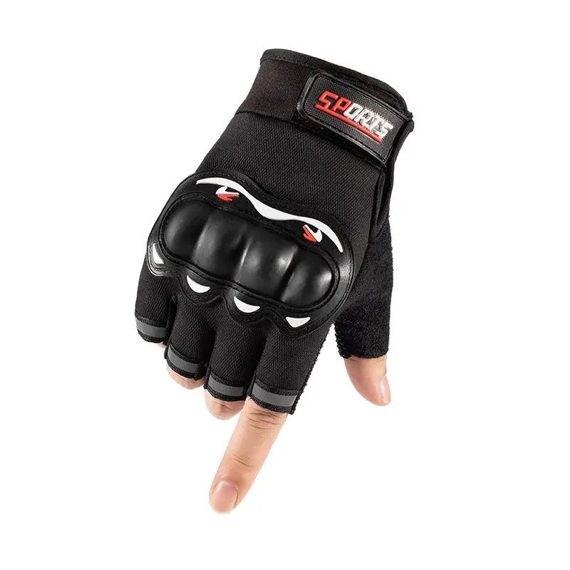 Motorcycle Half Finger Gloves, Non-slip Wear-resistant Protective Gloves, Breathable Comfortable Gloves for Men, Motorcycle Accessories
