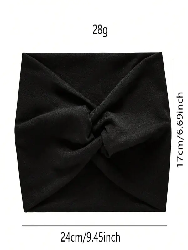 Women's Solid Color Hair Band, Casual Hair Accessories for Women & Girls, Minimalist Headwear Suitable for Thick Hair, Headbands Women, Knotted Headband 1
