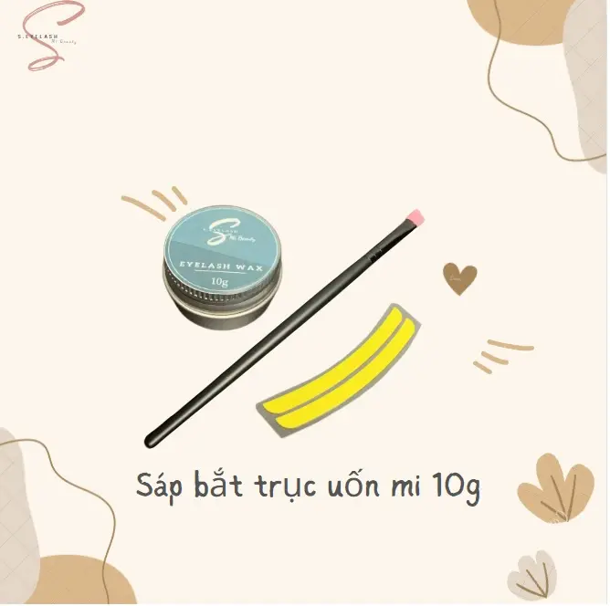 Sáp bắt trục uốn mi cực dính, kèm chổi silicon - Hũ 10g