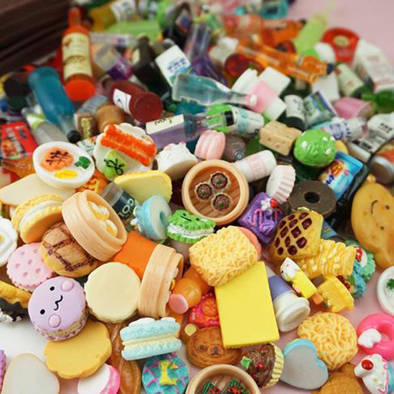 Chai Thực Phẩm Mini Mô Phỏng, Bộ 10 Cái, Thích Hợp Cho Nhà Búp Bê Thu Nhỏ, Túi Mù, Đồ Chơi Chơi 0