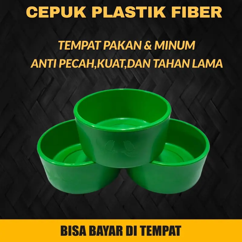 CEPUK TEMPAT PAKAN MINUM MERPATI BURUNG CEPUK PAKAN MINUM UNGGAS SERBA GUNA. JIKA WARNA TIDAK ADA DIKIRIM RANDOM 6