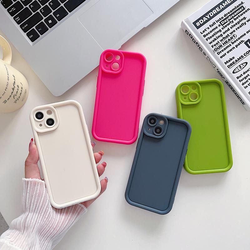 Product Introduction of Device new 16 Silicon Carbide phone case material solid color 14 15 mobile phone protective case 13