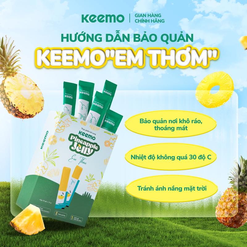 Product Introduction of [Độc quyền livestream] Thạch Dứa KEEMO hỗ trợ ngăn mùi + Thạch Nghệ Keemo 26