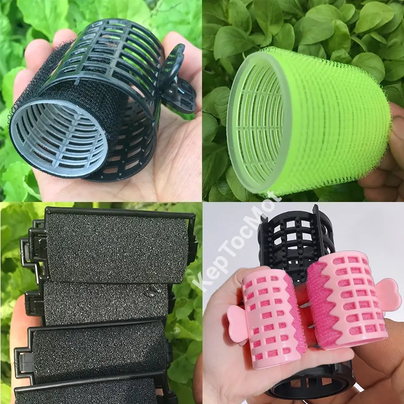 Lô cuốn tóc mái tự dính có kẹp uốn tóc 8 mẫu 1-2 lớp tạo kiểu tóc bồng phồng không hại tóc, lô uốn mái bay xoăn