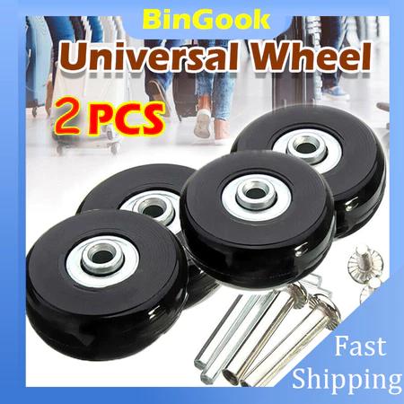 【4 PCS】Roda Koper Pengganti Karet Luggage Replacement Wheel 40 45 50 60 x 18 mm Rubber Suitcase Wheels Set Roda Koper Pengganti 40 45 50mm Luggage Replacement Wheel Wheels Roda Koper Replacement Pengganti 0