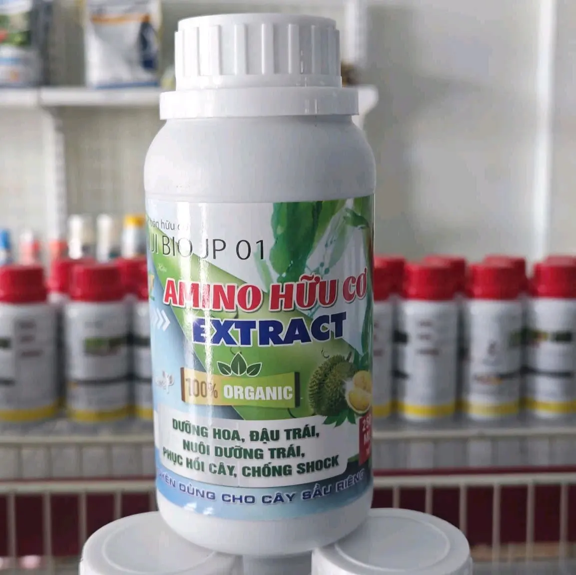 PBL " AMINO HỮU CƠ EXTRACT NGUYÊN LIỆU NGOẠI NHẬP, CHUYÊN DƯỠNG HOA ĐẬU TRÁI, NUÔI DƯỠNG TRÁI, PHỤC HỒI CÂY, CHỐNG SHOCK" MUA 2 TẶNG 1