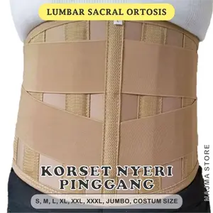 KORSET LUMBAL NYERI PINGGANG SYARAF KEJEPIT KORSET PINGGANG PLAT