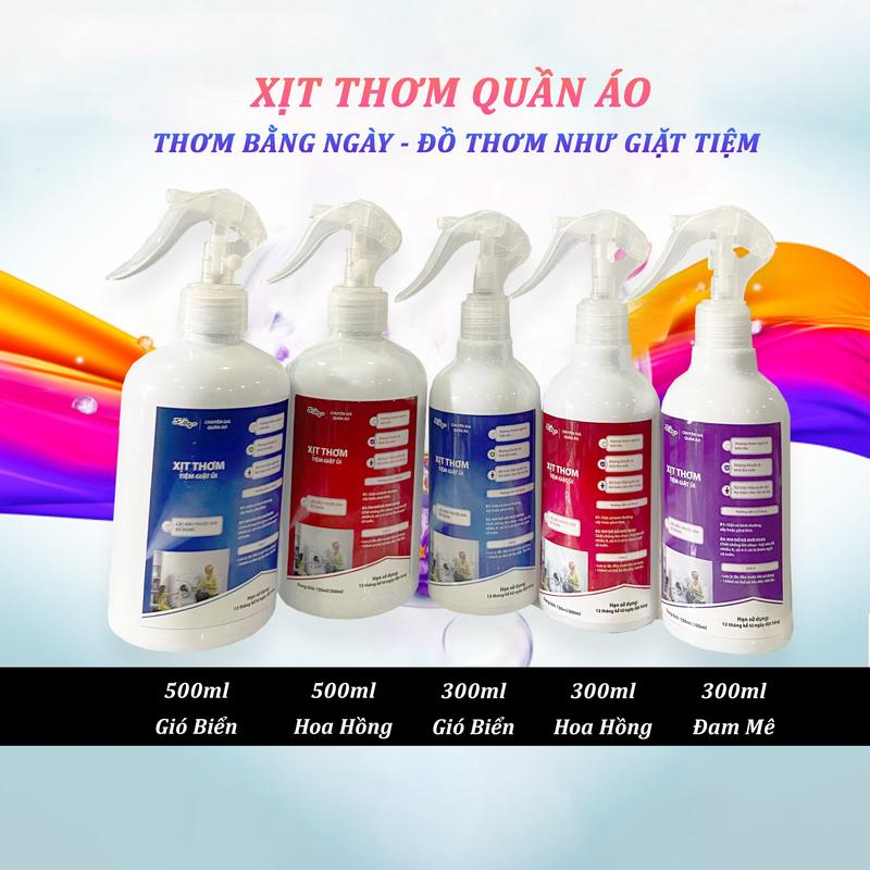 Chai xịt thơm quần áo tiệm giặt ủi 500ml