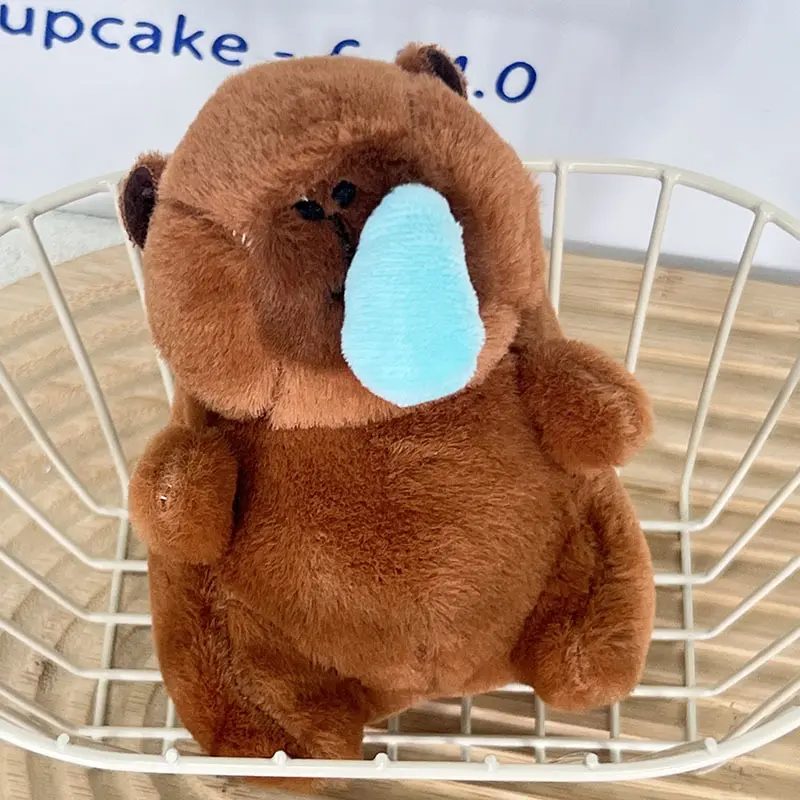 Móc Khoá Capybara Chảy Nước Mũi Siêu Đáng yêu Móc Chìa Khoá Women Móc Khóa Nữ Nhung 2