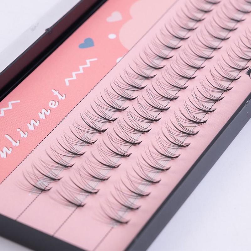 Product Introduction of Natural Single Tuft Grafting False Eyelashes 8~14mm 10D Sandwich Eyelash Black Individual Eyelashes Makeup Tool Women Beauty 13