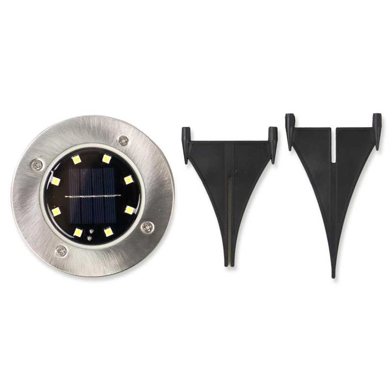 TaffLED Lampu Taman Hias Tanam Ground Light Solar Waterproof 8 LED - CL-022 7