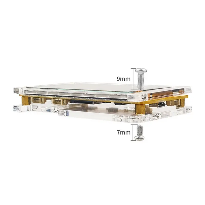 Vỏ Acrylic cho màn hình hiển thị 2,8 inch, Bảng phát triển ESP32, với mô-đun LCD TFT, vỏ bảo vệ Touch WROOM 5