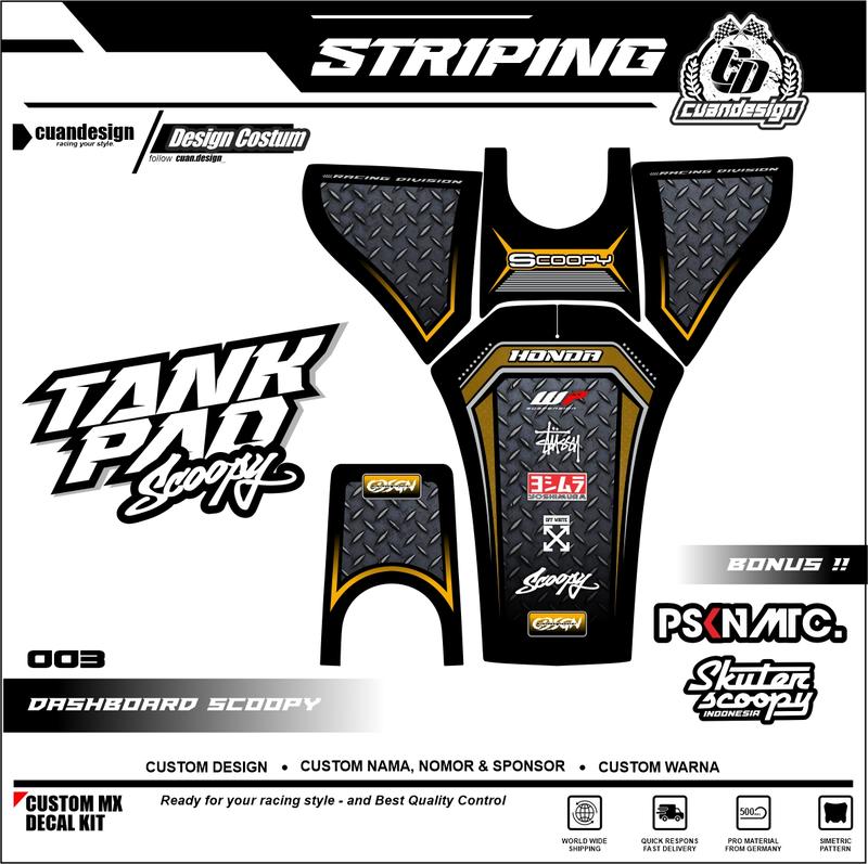Stiker Striping Pelindung Dashboard Motor Scoopy 2020 2021 2022 - Motorcycle 2