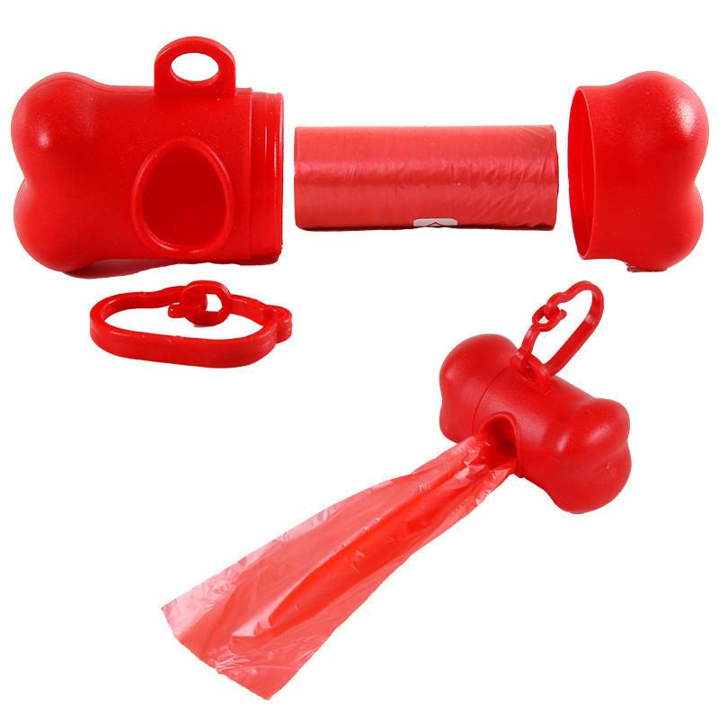 New Pet Waste Bag Dispenser for Dog Waste Bag Holder Plastic Garbage Bag Dispenser Carrier Case Dog Pet 1 Roll Waste Poop Bags 2