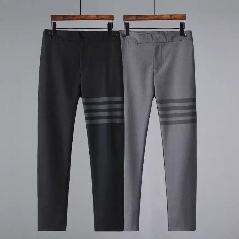 QAT01.Quần âu nam Thom dáng trẻ chất vải tăm lì co giãn tốt - Pants 2