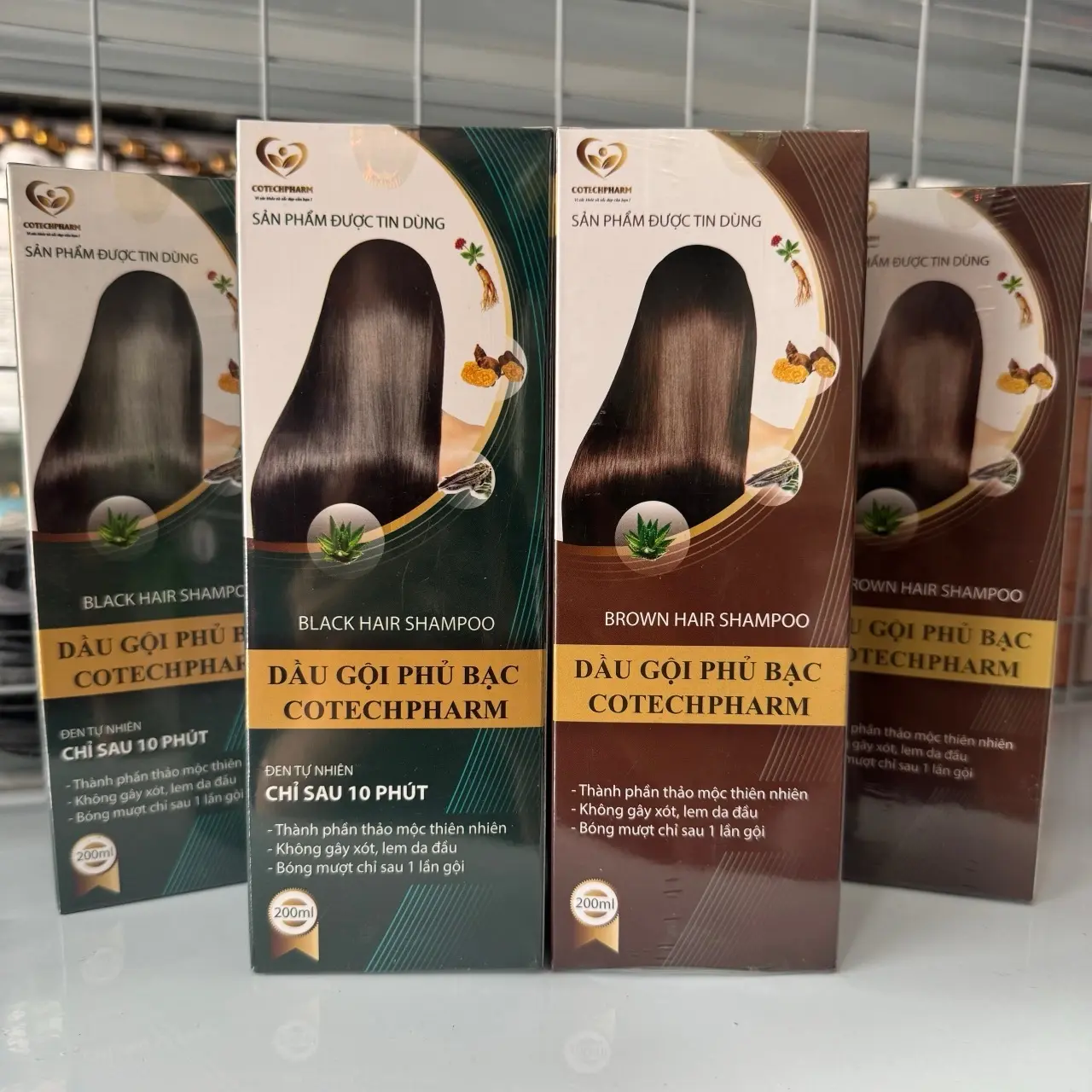Dầu Gội Phủ Bạc Cotechpharm 200ml Thành Phần Thảo Mộc Thiên Nhiên