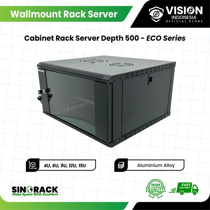 Jual Sinorack Rak Server Rack Wallmount Rackmount 4U/6U/9U/12U/15U ...