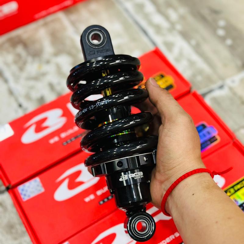 PHUỘC RCB ĐEN TY VÀNG DÒNG M2 CHÂN SẮT CHO EX135 EX150 EX155 WINNER SONIC Cao Su