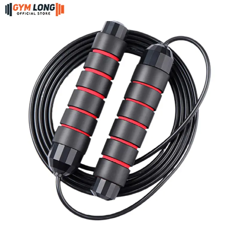 Dây Nhảy Thể Thao Tập Thể Dục Tại Nhà Bên Trong Lõi Thép Có Tạ Sắt Đầm Tay GYMLONG 0