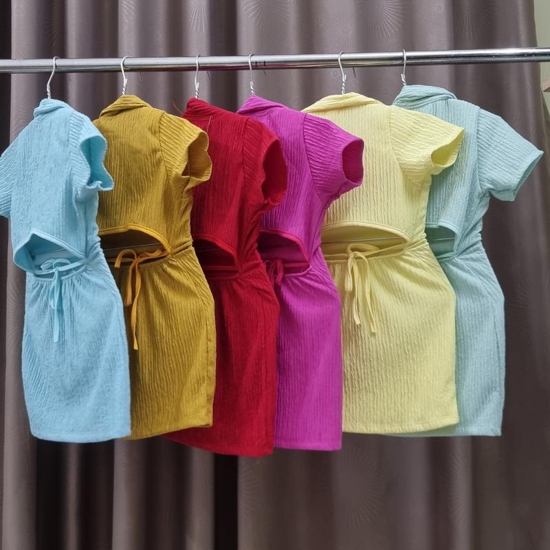 SALE!!! [8-18kg] Đầm ôm vải Xốp dành cho bé gái thoáng mát, mềm mại (D003,D004) 2