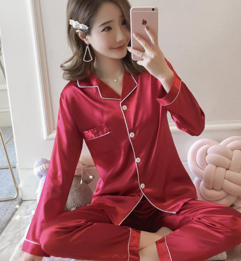 Product Introduction of WECOVE Cozy Unisex Pajama Set for Men and Women Unisex Pyjamas Long Sleeve Long Pants Nightwear Loungewear Lingerie Pjs Trouser Basic Longsleeve Womenswear 39
